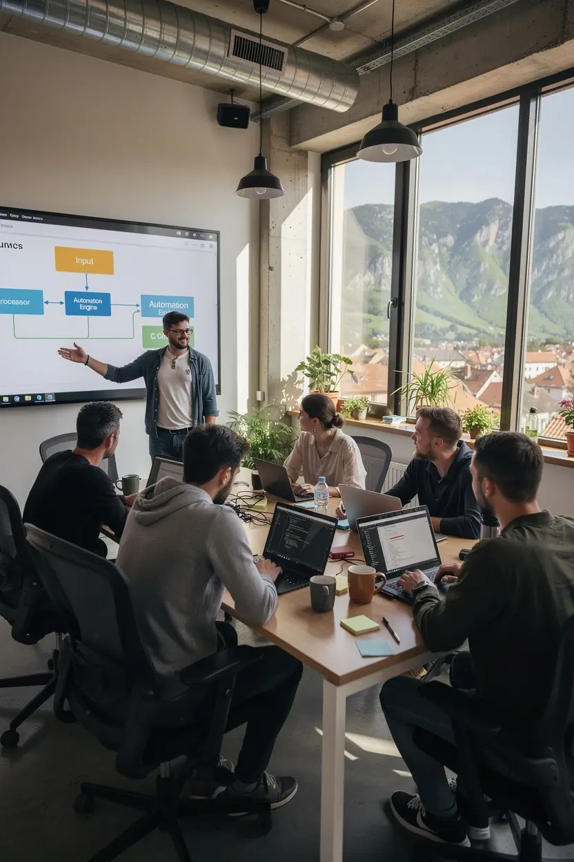 Professional team collaboration