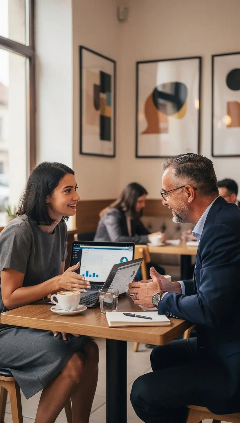 Professional business solutions illustration